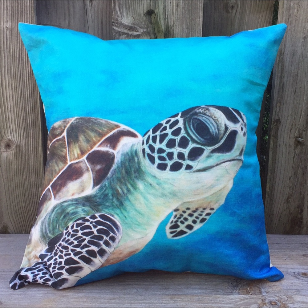 Handmade pillow, marine inspired, New